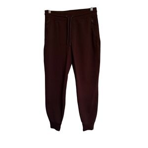 Old Navy Womens Dynamic Fleece‎ Joggers Maroon Size Medium Zipper Pockets